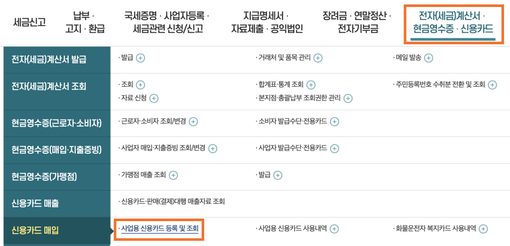개인사업자 절세를 위한 홈택스 사업용 신용카드 등록 총정리 1 사업용 신용카드 등록