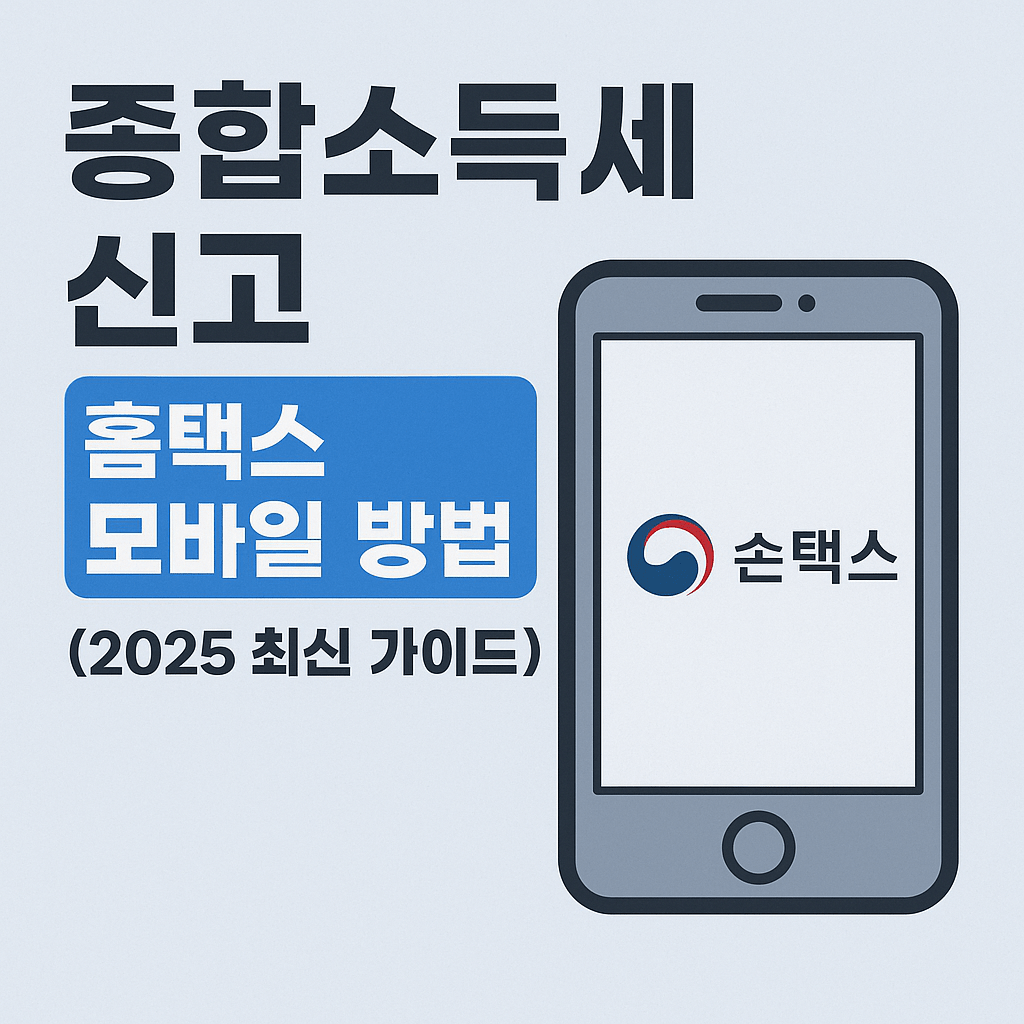 종합소득세 신고 홈택스 모바일 다운로드 및 신고 방법 (2025 최신 가이드) 1 종합소득세 모바일 신고 썸네일