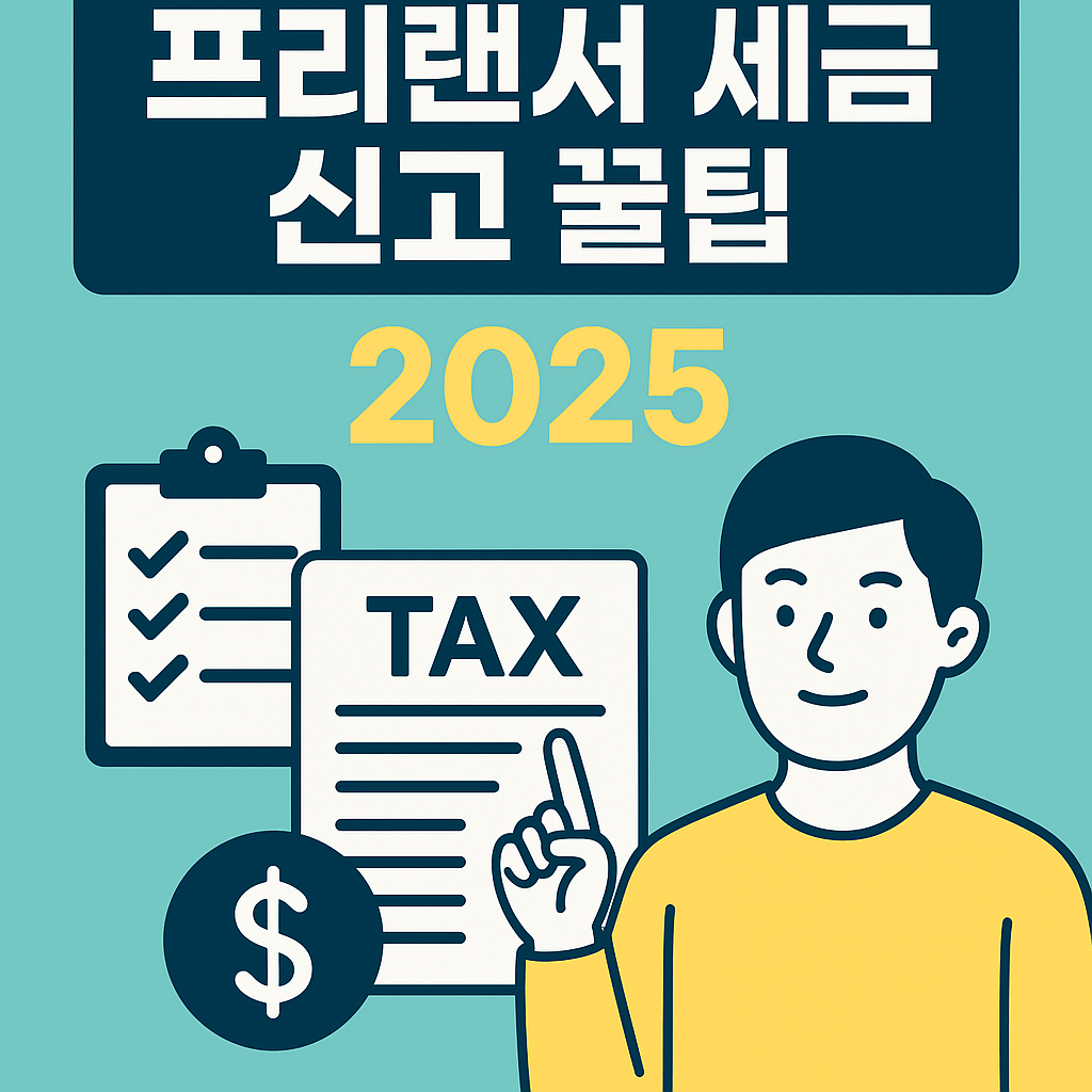 프리랜서 세금 신고 꿀팁 2025 (초심자용 가이드) 1 프리랜서 세금 신고 썸네일