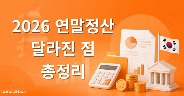 2026년 연말정산 달라진 점 총정리 (2025년 귀속 최신 가이드) 4 연말정산